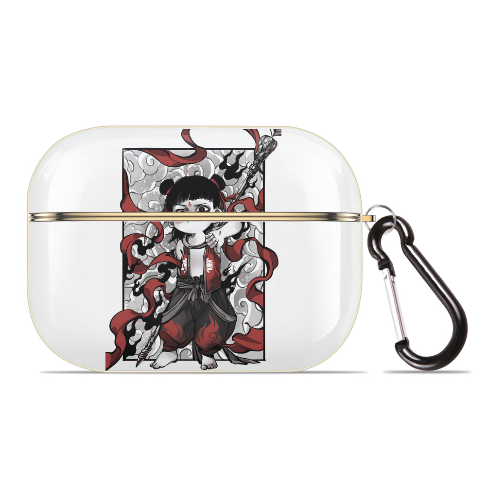 （画像用） Ne Zha 2 ナタ 魔童の大暴れ 【AirPods Pro用】ハードシェル保護ケース｜耐衝撃・防指紋・カラビナ付き商品仕様
