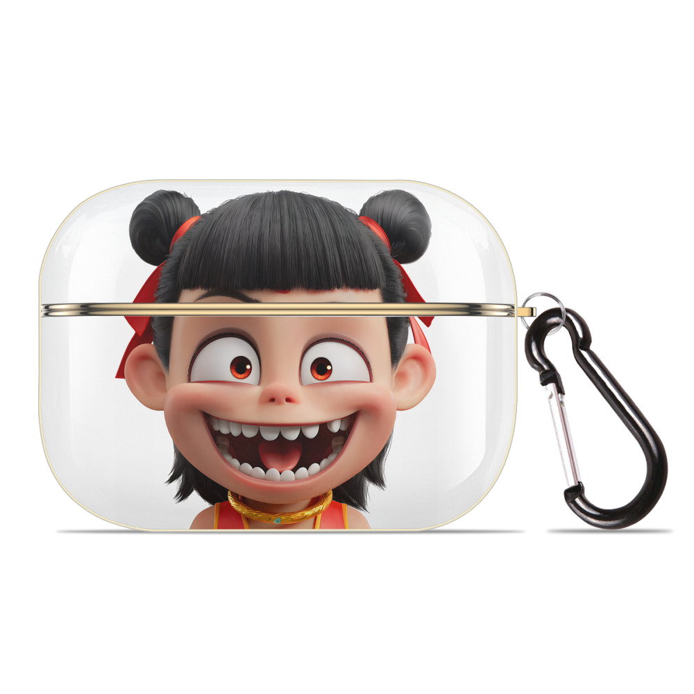 （画像用） Ne Zha 2 ナタ 魔童の大暴れ 【AirPods Pro用】ハードシェル保護ケース｜耐衝撃・防指紋・カラビナ付き商品仕様