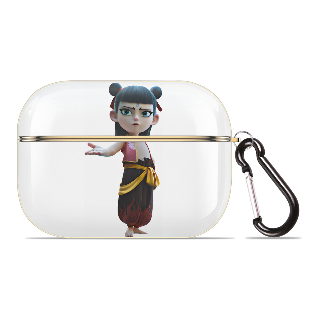（画像用） Ne Zha 2 ナタ 魔童の大暴れ 【AirPods Pro用】ハードシェル保護ケース｜耐衝撃・防指紋・カラビナ付き商品仕様