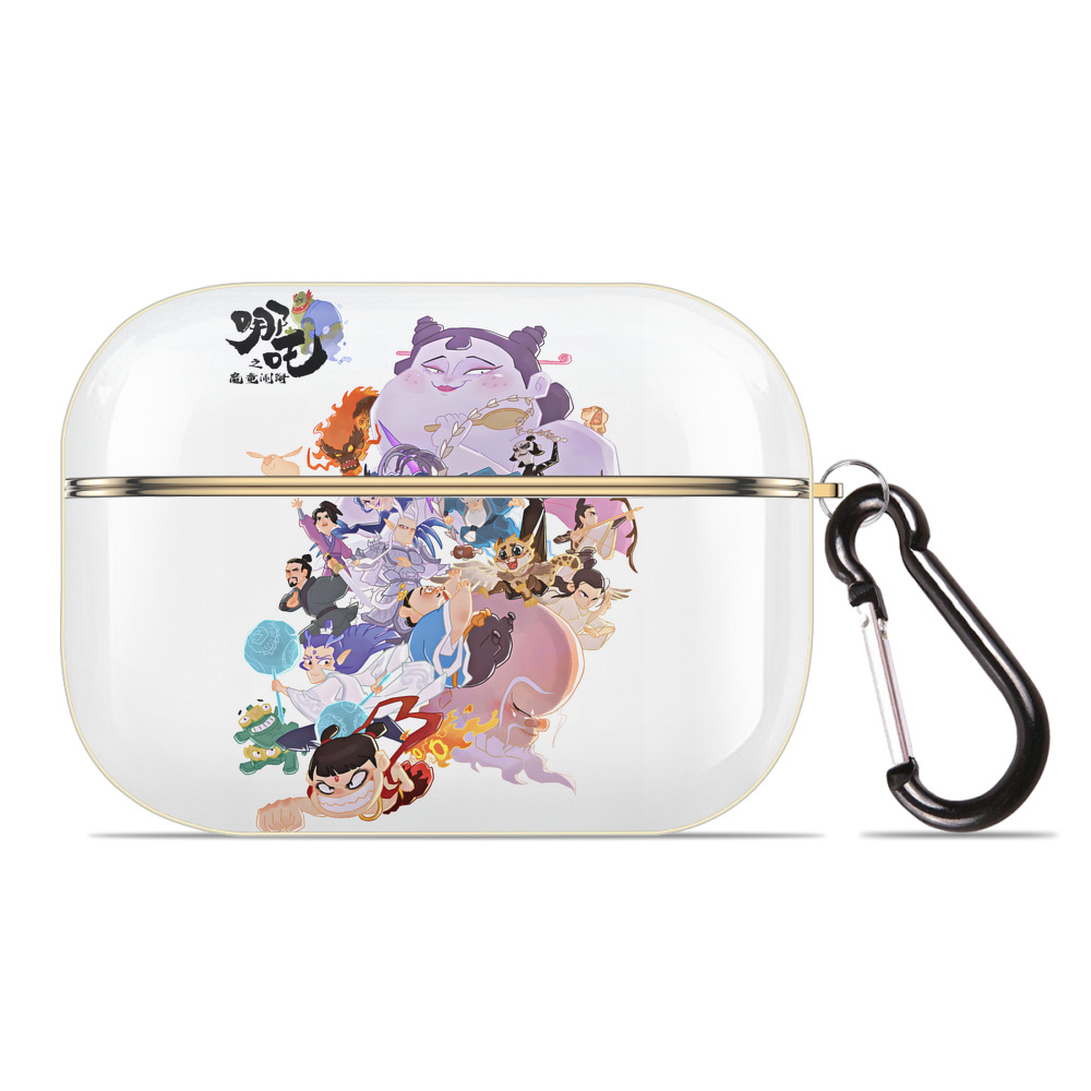 （画像用） Ne Zha 2 ナタ 魔童の大暴れ 【AirPods Pro用】ハードシェル保護ケース｜耐衝撃・防指紋・カラビナ付き商品仕様