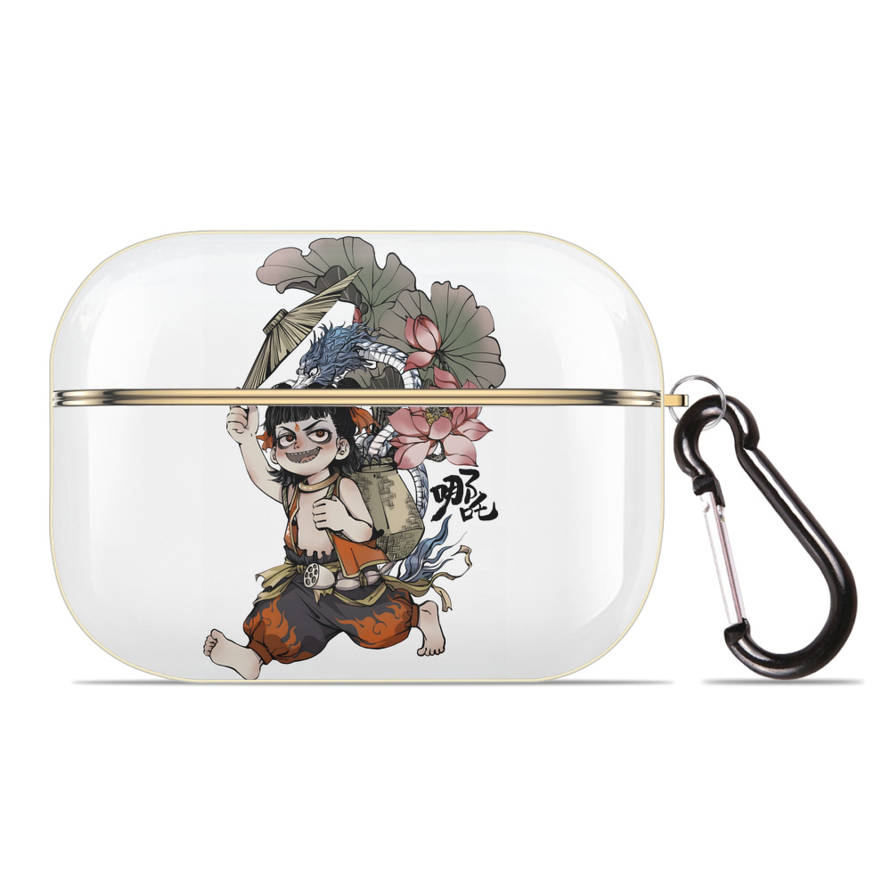 （画像用） Ne Zha 2 ナタ 魔童の大暴れ 【AirPods Pro用】ハードシェル保護ケース｜耐衝撃・防指紋・カラビナ付き商品仕様