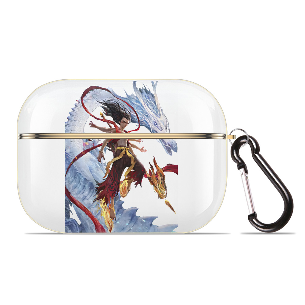 （画像用） Ne Zha 2 ナタ 魔童の大暴れ 【AirPods Pro用】ハードシェル保護ケース｜耐衝撃・防指紋・カラビナ付き商品仕様