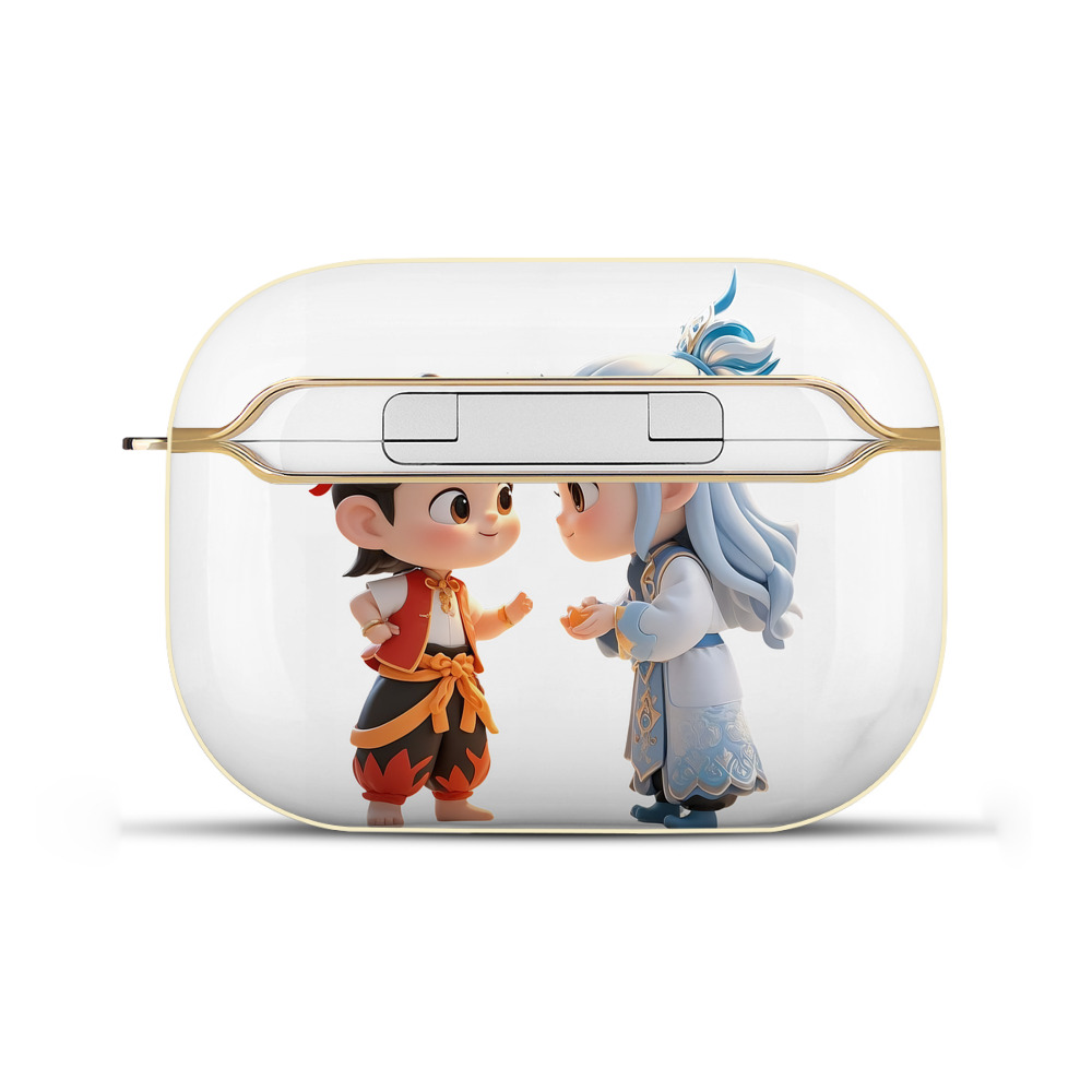 （画像用） Ne Zha 2 ナタ 魔童の大暴れ 【AirPods Pro用】ハードシェル保護ケース｜耐衝撃・防指紋・カラビナ付き商品仕様