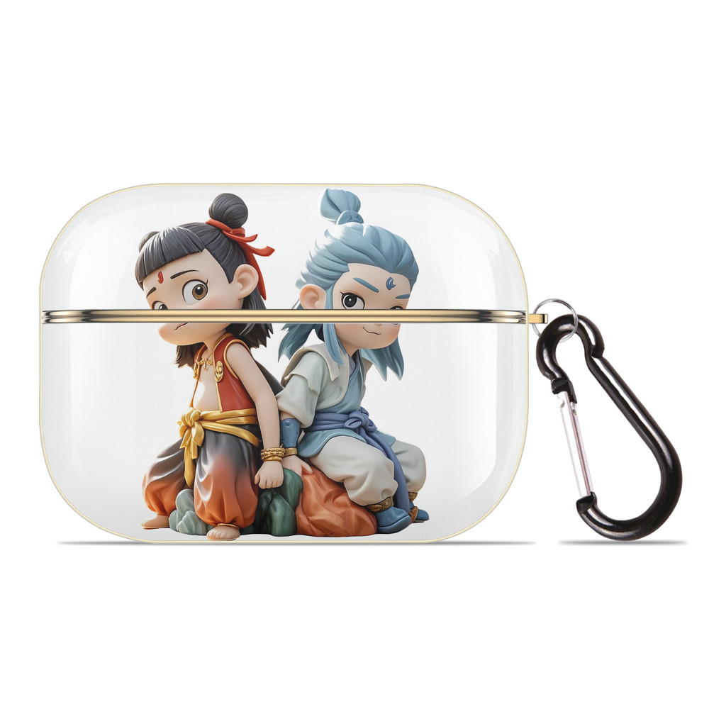 （画像用） Ne Zha 2 ナタ 魔童の大暴れ 【AirPods Pro用】ハードシェル保護ケース｜耐衝撃・防指紋・カラビナ付き商品仕様