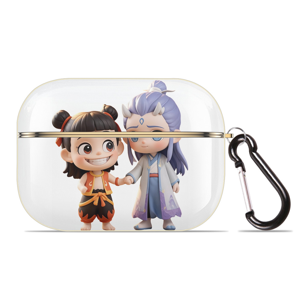 （画像用） Ne Zha 2 ナタ 魔童の大暴れ 【AirPods Pro用】ハードシェル保護ケース｜耐衝撃・防指紋・カラビナ付き商品仕様