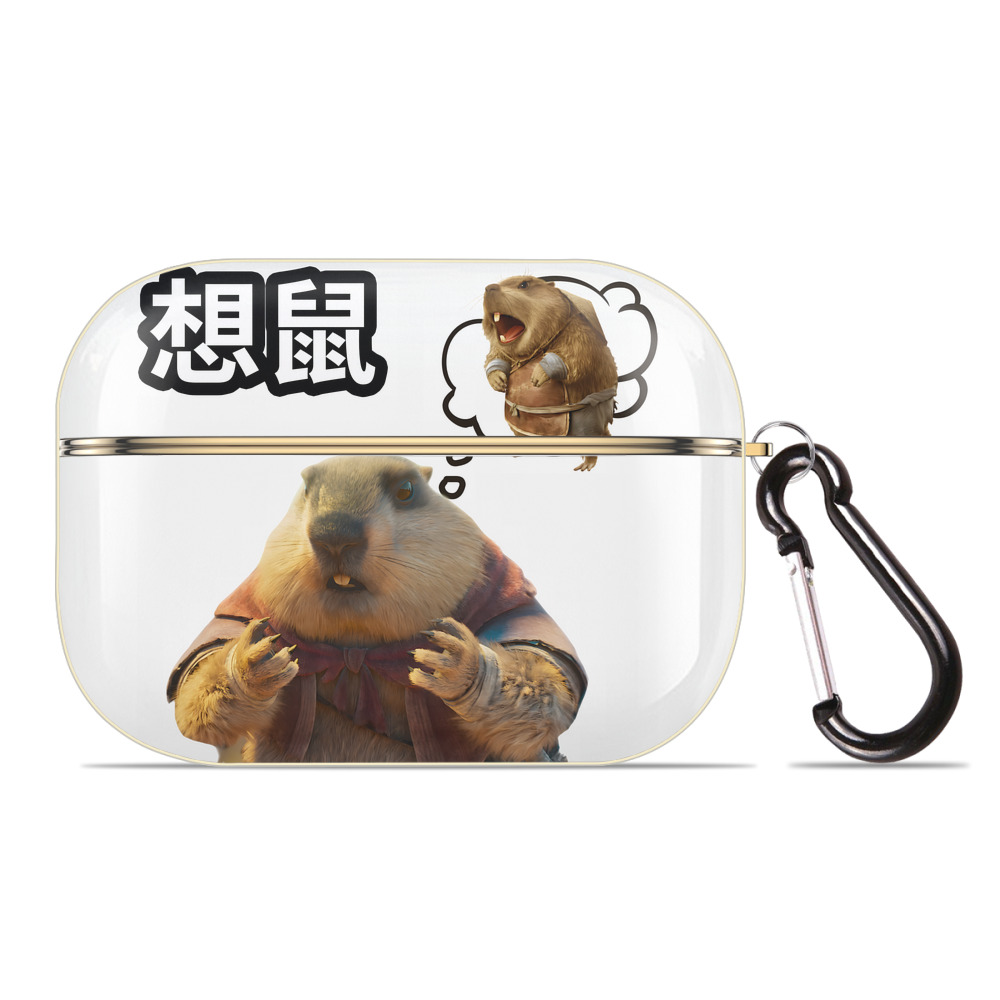 （画像用） Ne Zha 2 ナタ 魔童の大暴れ 【AirPods Pro用】ハードシェル保護ケース｜耐衝撃・防指紋・カラビナ付き商品仕様