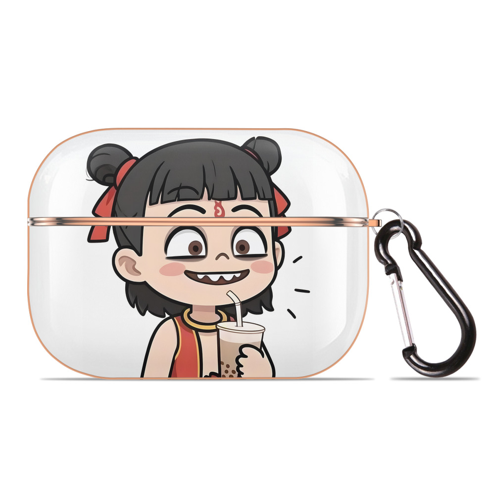 （画像用） Ne Zha 2 ナタ 魔童の大暴れ 【AirPods Pro用】ハードシェル保護ケース｜耐衝撃・防指紋・カラビナ付き商品仕様