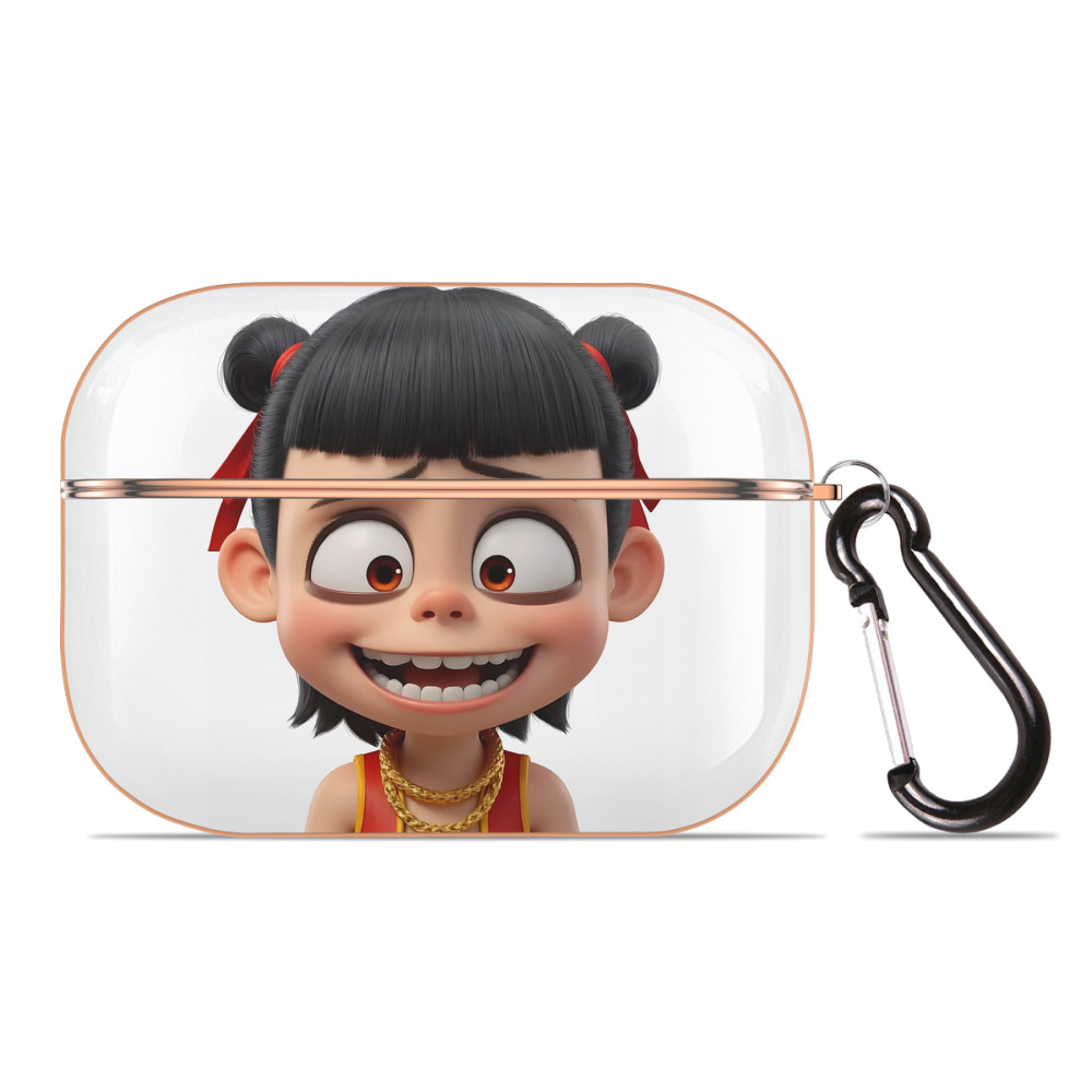（画像用） Ne Zha 2 ナタ 魔童の大暴れ 【AirPods Pro用】ハードシェル保護ケース｜耐衝撃・防指紋・カラビナ付き商品仕様