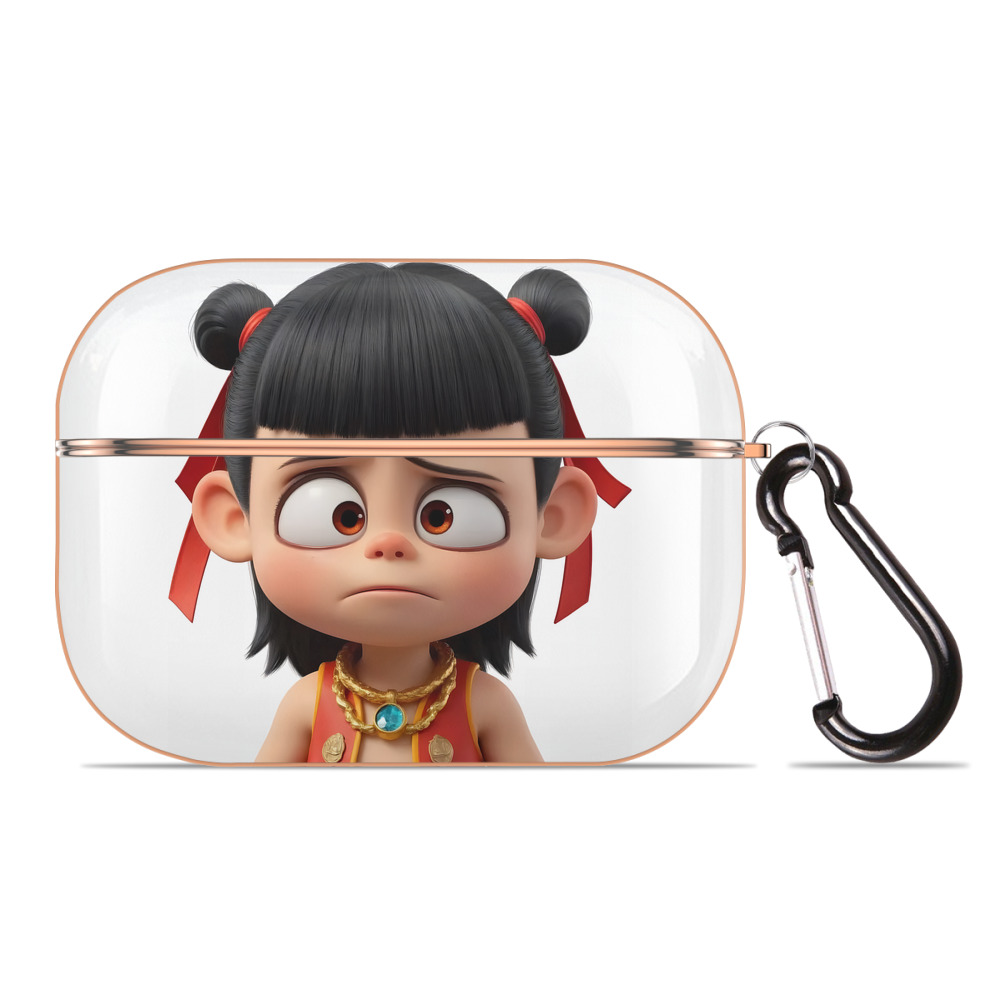 （画像用） Ne Zha 2 ナタ 魔童の大暴れ 【AirPods Pro用】ハードシェル保護ケース｜耐衝撃・防指紋・カラビナ付き商品仕様