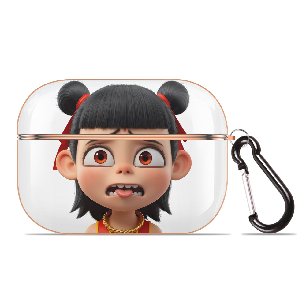 （画像用） Ne Zha 2 ナタ 魔童の大暴れ 【AirPods Pro用】ハードシェル保護ケース｜耐衝撃・防指紋・カラビナ付き商品仕様