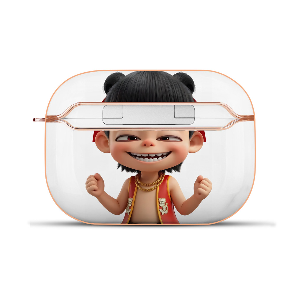（画像用） Ne Zha 2 ナタ 魔童の大暴れ 【AirPods Pro用】ハードシェル保護ケース｜耐衝撃・防指紋・カラビナ付き商品仕様