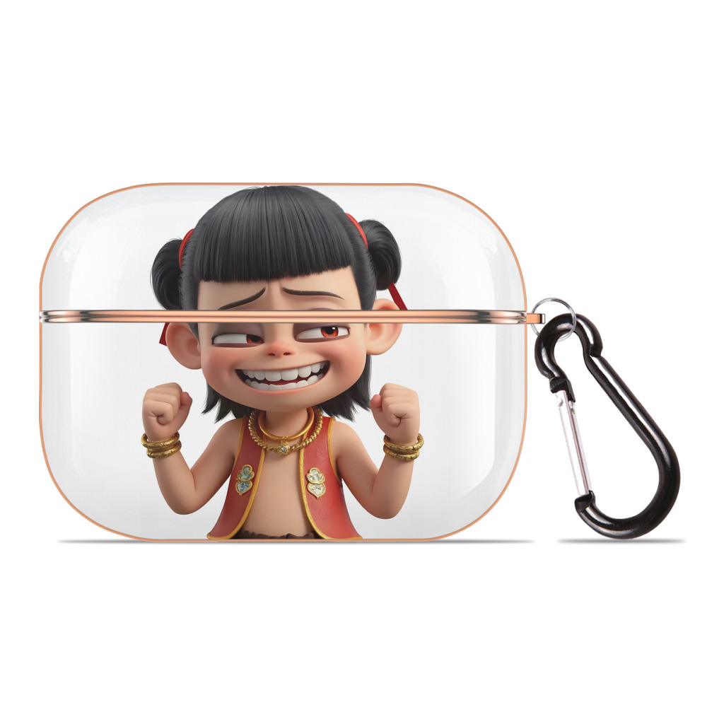 （画像用） Ne Zha 2 ナタ 魔童の大暴れ 【AirPods Pro用】ハードシェル保護ケース｜耐衝撃・防指紋・カラビナ付き商品仕様