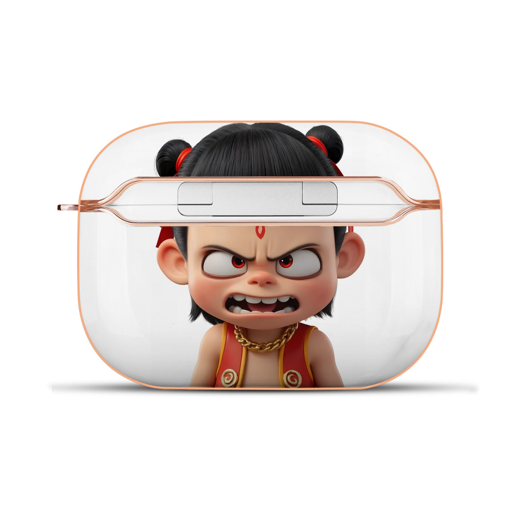 （画像用） Ne Zha 2 ナタ 魔童の大暴れ 【AirPods Pro用】ハードシェル保護ケース｜耐衝撃・防指紋・カラビナ付き商品仕様