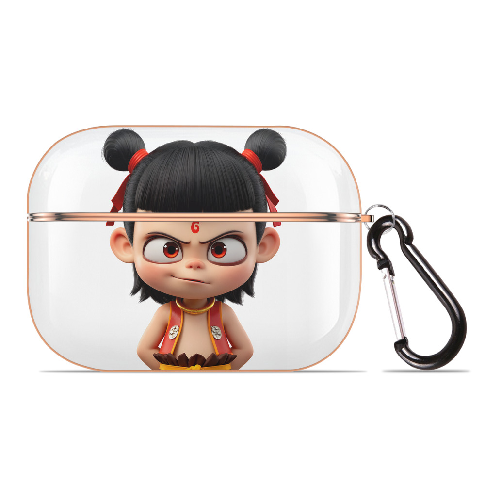 （画像用） Ne Zha 2 ナタ 魔童の大暴れ 【AirPods Pro用】ハードシェル保護ケース｜耐衝撃・防指紋・カラビナ付き商品仕様