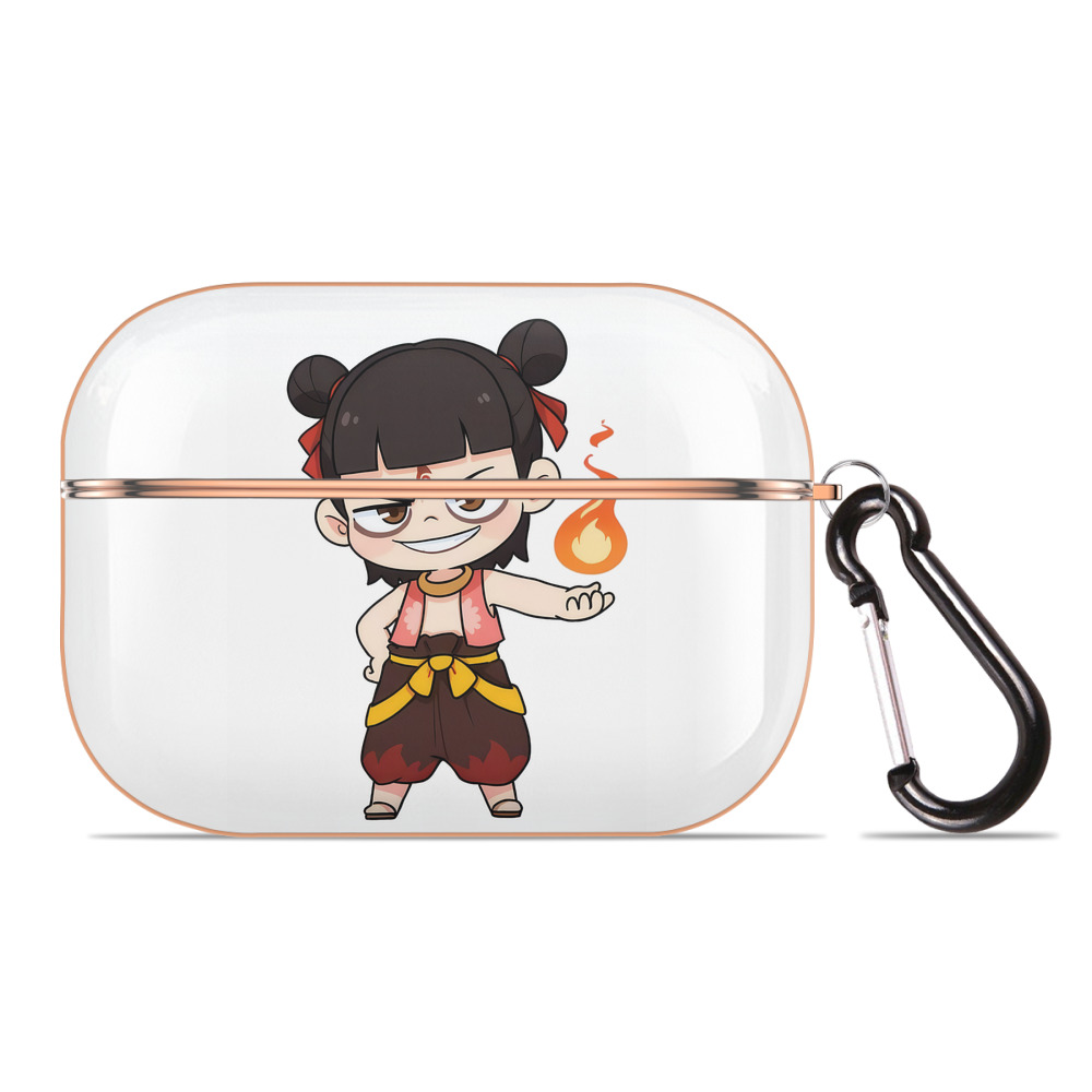 （画像用） Ne Zha 2 ナタ 魔童の大暴れ 【AirPods Pro用】ハードシェル保護ケース｜耐衝撃・防指紋・カラビナ付き商品仕様