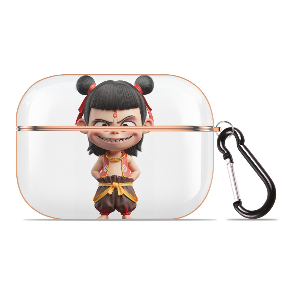 （画像用） Ne Zha 2 ナタ 魔童の大暴れ 【AirPods Pro用】ハードシェル保護ケース｜耐衝撃・防指紋・カラビナ付き商品仕様