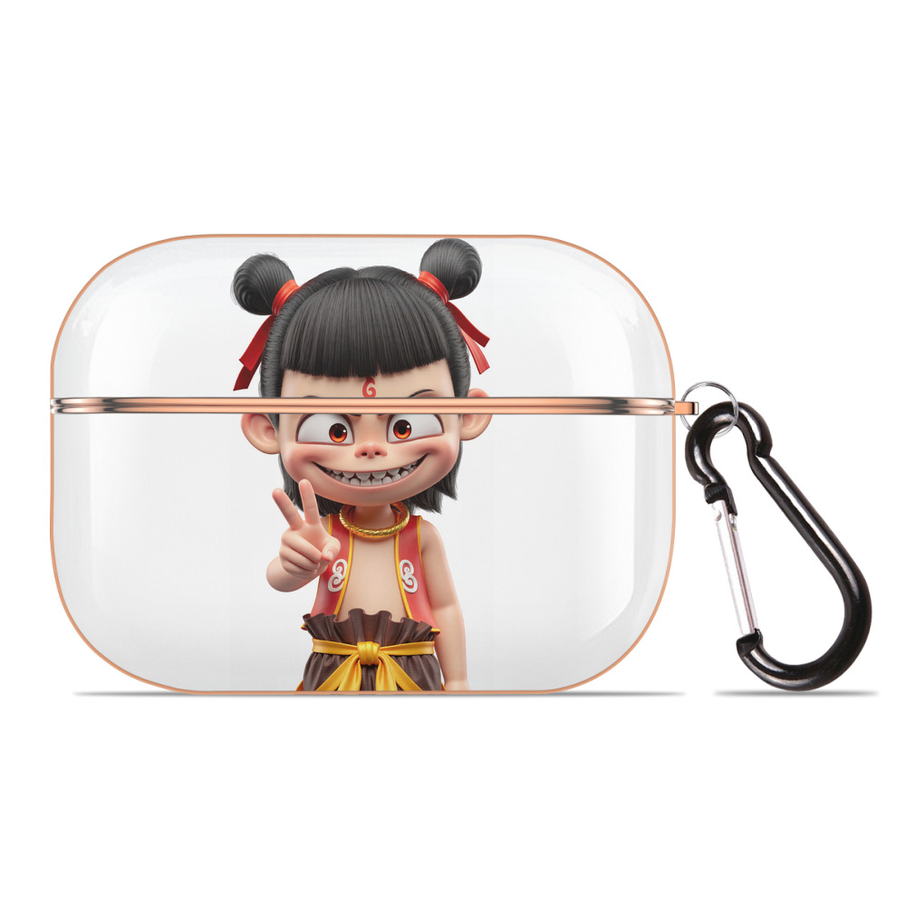 （画像用） Ne Zha 2 ナタ 魔童の大暴れ 【AirPods Pro用】ハードシェル保護ケース｜耐衝撃・防指紋・カラビナ付き商品仕様