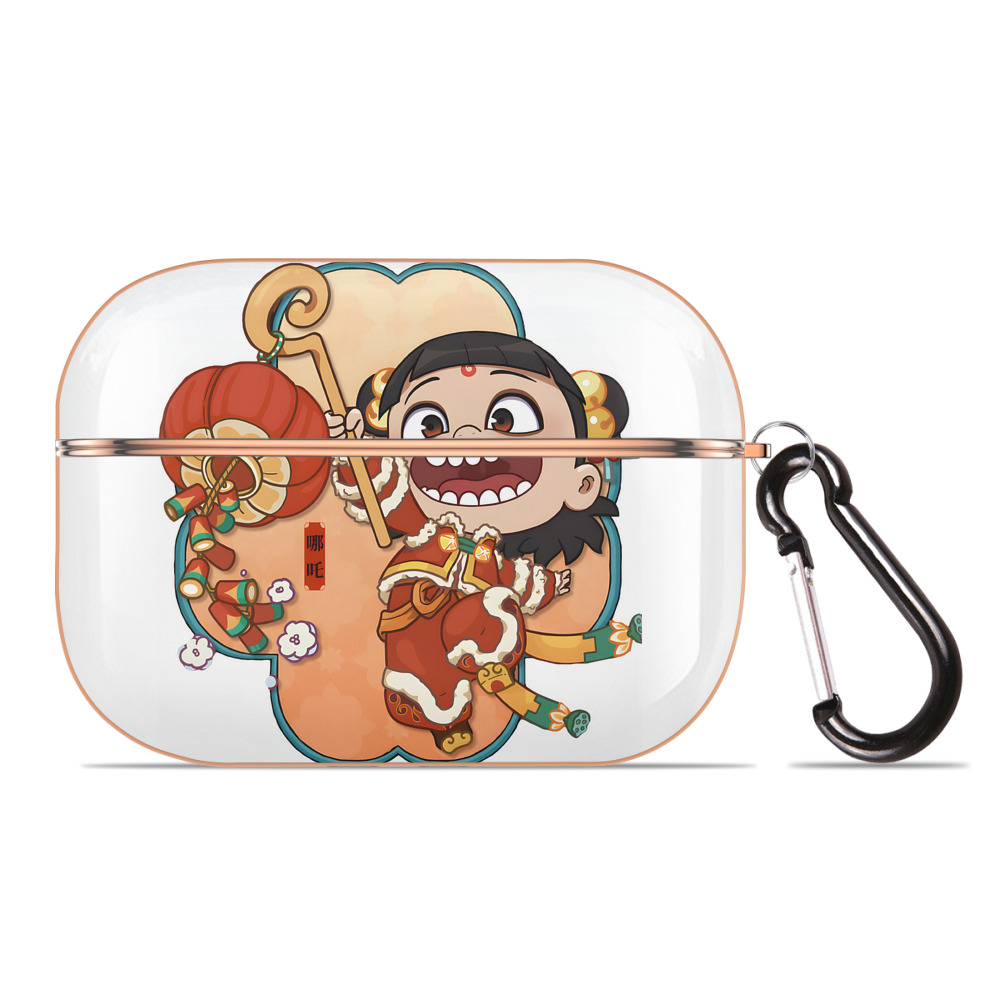 （画像用） Ne Zha 2 ナタ 魔童の大暴れ 【AirPods Pro用】ハードシェル保護ケース｜耐衝撃・防指紋・カラビナ付き商品仕様