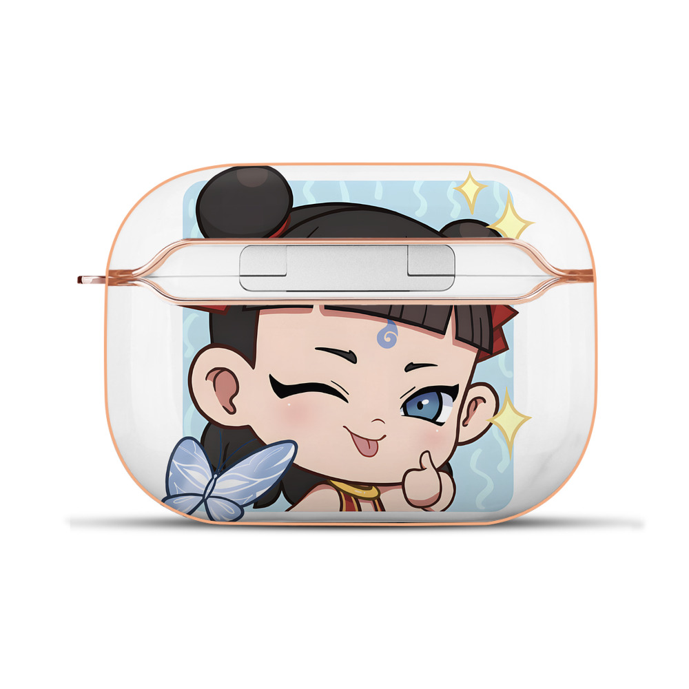 （画像用） Ne Zha 2 ナタ 魔童の大暴れ 【AirPods Pro用】ハードシェル保護ケース｜耐衝撃・防指紋・カラビナ付き商品仕様