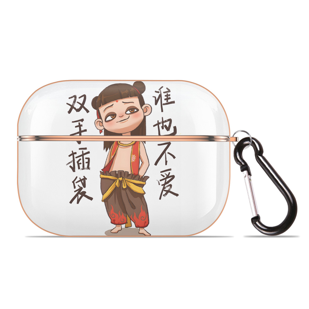 （画像用） Ne Zha 2 ナタ 魔童の大暴れ 【AirPods Pro用】ハードシェル保護ケース｜耐衝撃・防指紋・カラビナ付き商品仕様