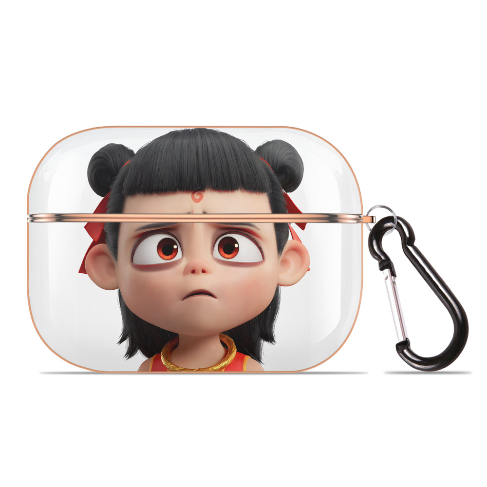 （画像用） Ne Zha 2 ナタ 魔童の大暴れ 【AirPods Pro用】ハードシェル保護ケース｜耐衝撃・防指紋・カラビナ付き商品仕様