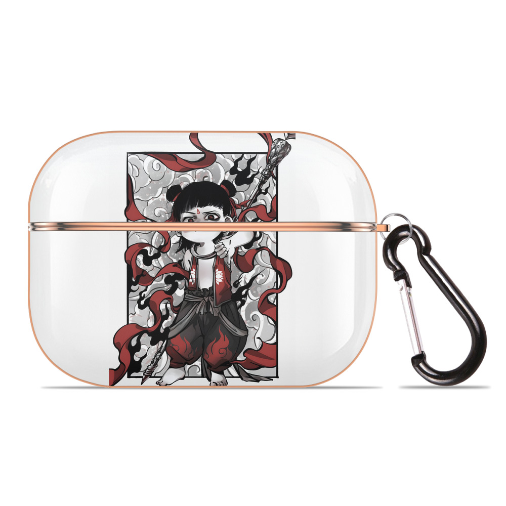 （画像用） Ne Zha 2 ナタ 魔童の大暴れ 【AirPods Pro用】ハードシェル保護ケース｜耐衝撃・防指紋・カラビナ付き商品仕様