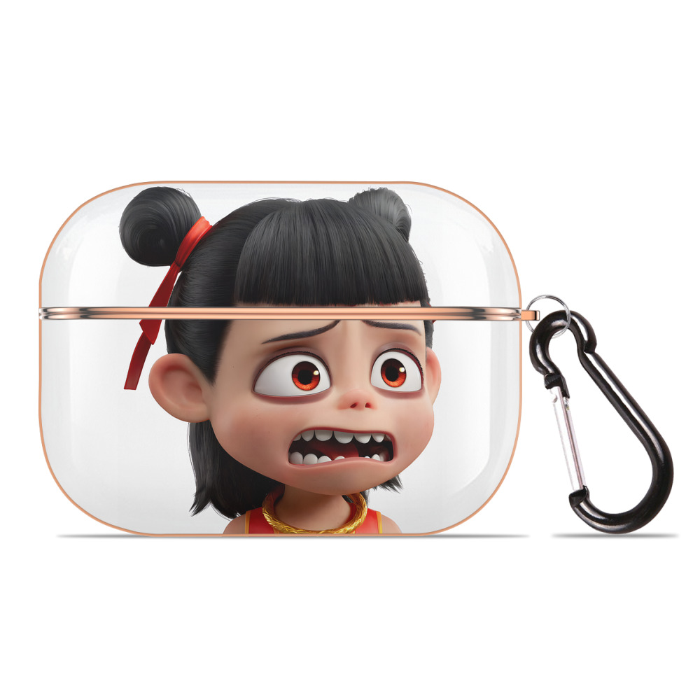 （画像用） Ne Zha 2 ナタ 魔童の大暴れ 【AirPods Pro用】ハードシェル保護ケース｜耐衝撃・防指紋・カラビナ付き商品仕様