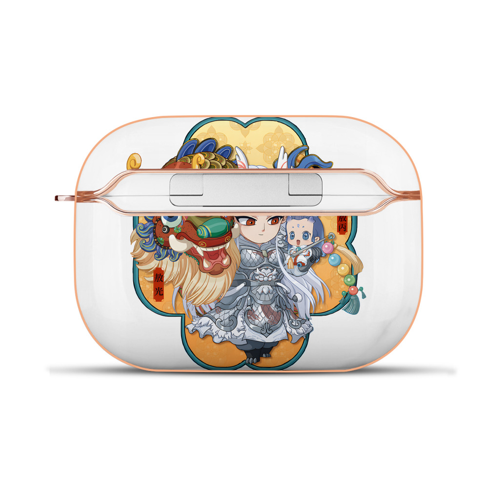 （画像用） Ne Zha 2 ナタ 魔童の大暴れ 【AirPods Pro用】ハードシェル保護ケース｜耐衝撃・防指紋・カラビナ付き商品仕様