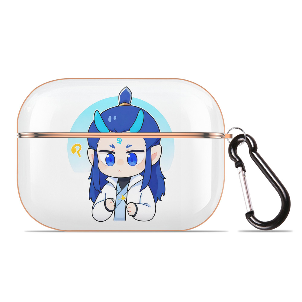 （画像用） Ne Zha 2 ナタ 魔童の大暴れ 【AirPods Pro用】ハードシェル保護ケース｜耐衝撃・防指紋・カラビナ付き商品仕様