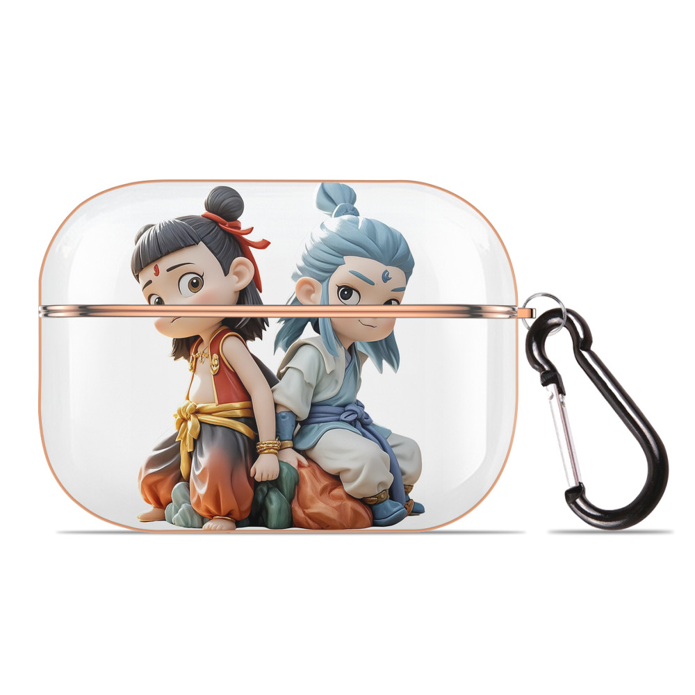 （画像用） Ne Zha 2 ナタ 魔童の大暴れ 【AirPods Pro用】ハードシェル保護ケース｜耐衝撃・防指紋・カラビナ付き商品仕様