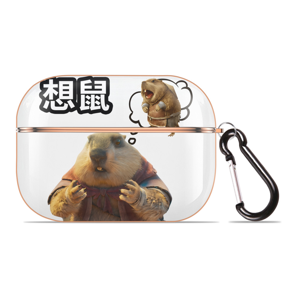 （画像用） Ne Zha 2 ナタ 魔童の大暴れ 【AirPods Pro用】ハードシェル保護ケース｜耐衝撃・防指紋・カラビナ付き商品仕様