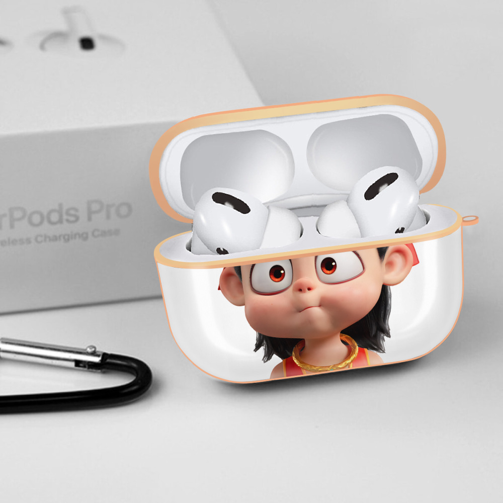 Ne Zha 2 ナタ 魔童の大暴れ 【AirPods Pro用】ハードシェル保護ケース｜耐衝撃・防指紋・カラビナ付き商品仕様