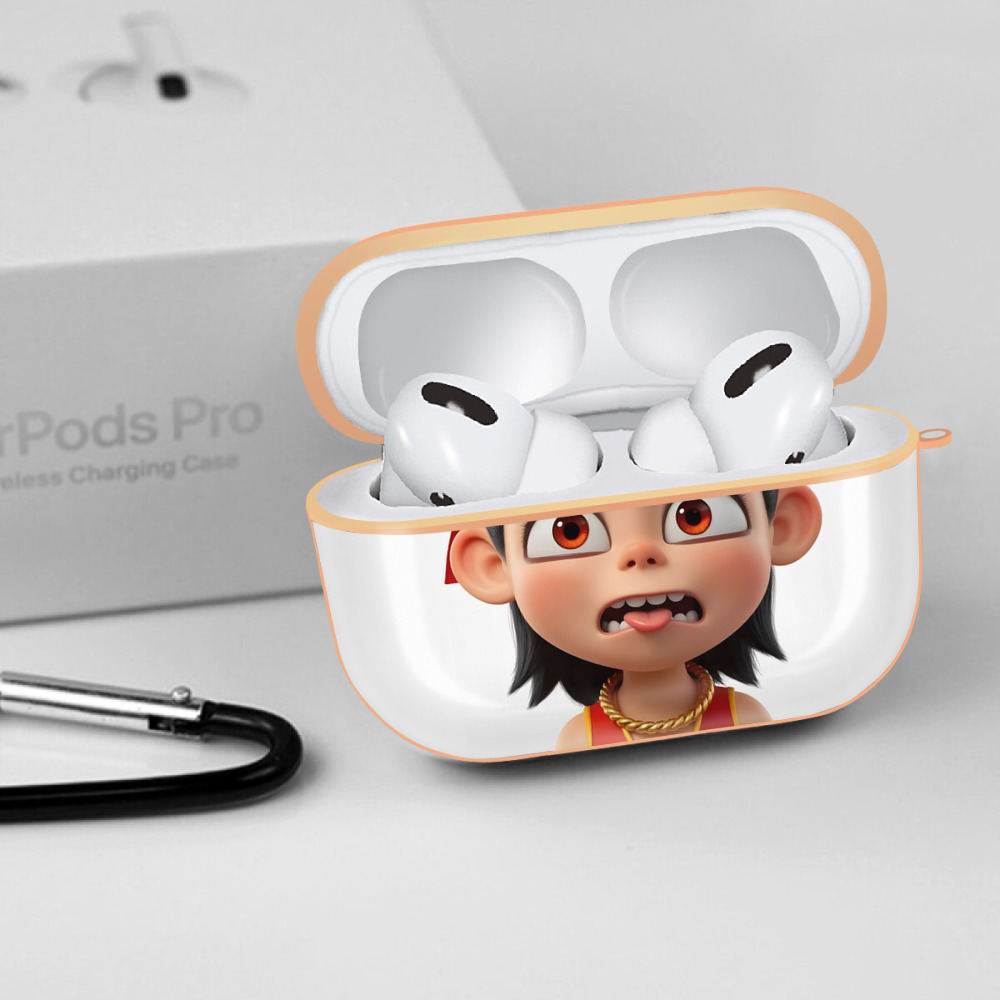 Ne Zha 2 ナタ 魔童の大暴れ 【AirPods Pro用】ハードシェル保護ケース｜耐衝撃・防指紋・カラビナ付き商品仕様