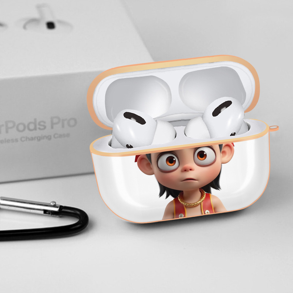 Ne Zha 2 ナタ 魔童の大暴れ 【AirPods Pro用】ハードシェル保護ケース｜耐衝撃・防指紋・カラビナ付き商品仕様