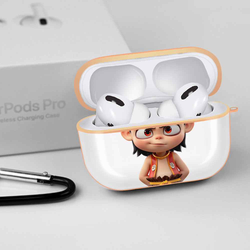 Ne Zha 2 ナタ 魔童の大暴れ 【AirPods Pro用】ハードシェル保護ケース｜耐衝撃・防指紋・カラビナ付き商品仕様