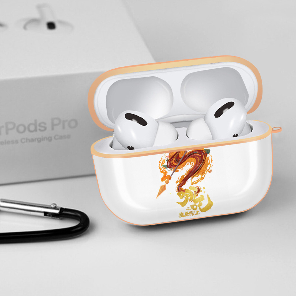 Ne Zha 2 ナタ 魔童の大暴れ 【AirPods Pro用】ハードシェル保護ケース｜耐衝撃・防指紋・カラビナ付き商品仕様
