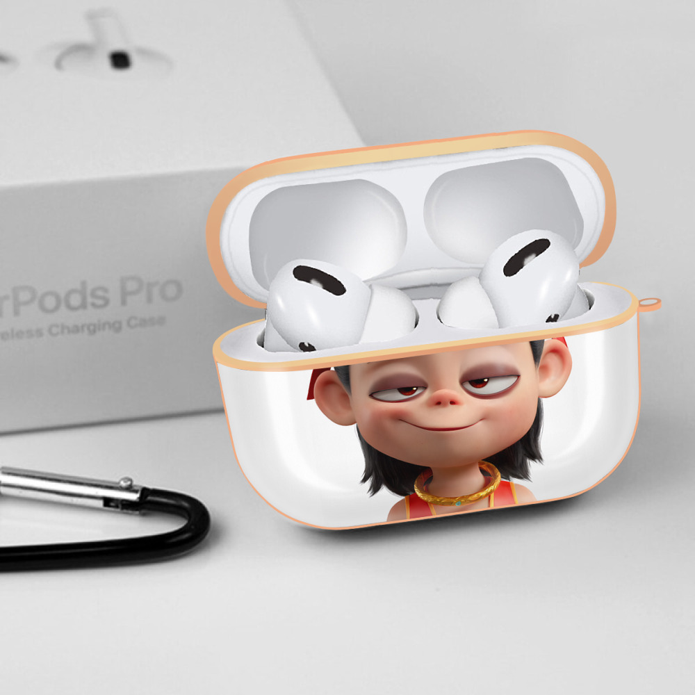 Ne Zha 2 ナタ 魔童の大暴れ 【AirPods Pro用】ハードシェル保護ケース｜耐衝撃・防指紋・カラビナ付き商品仕様