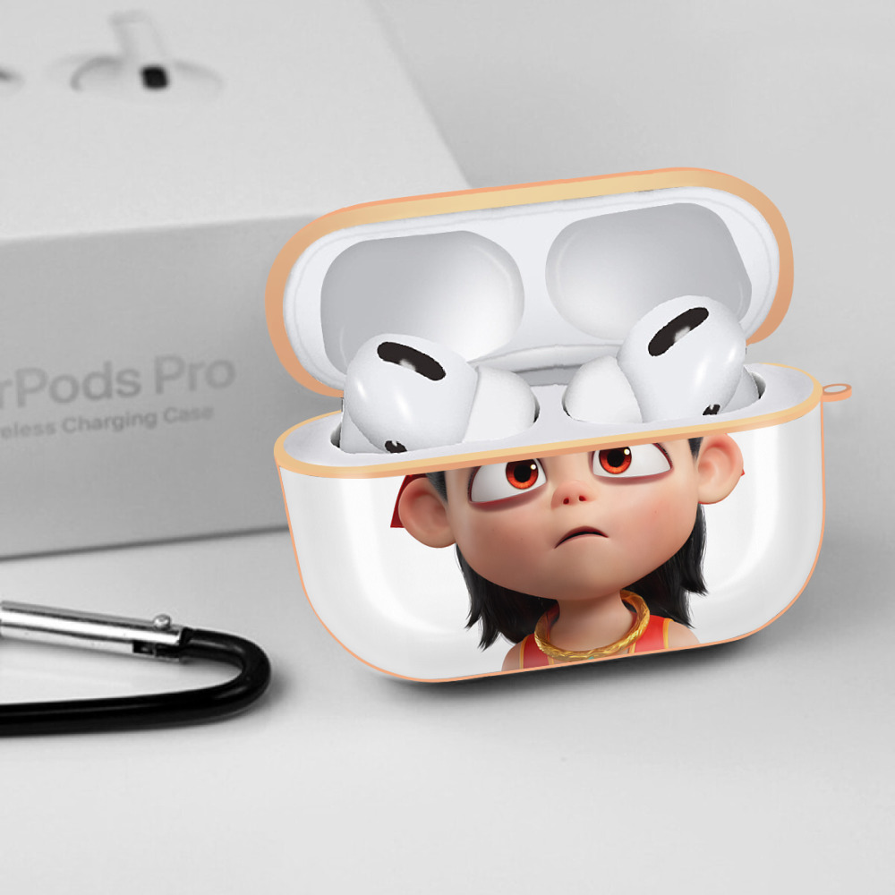 Ne Zha 2 ナタ 魔童の大暴れ 【AirPods Pro用】ハードシェル保護ケース｜耐衝撃・防指紋・カラビナ付き商品仕様