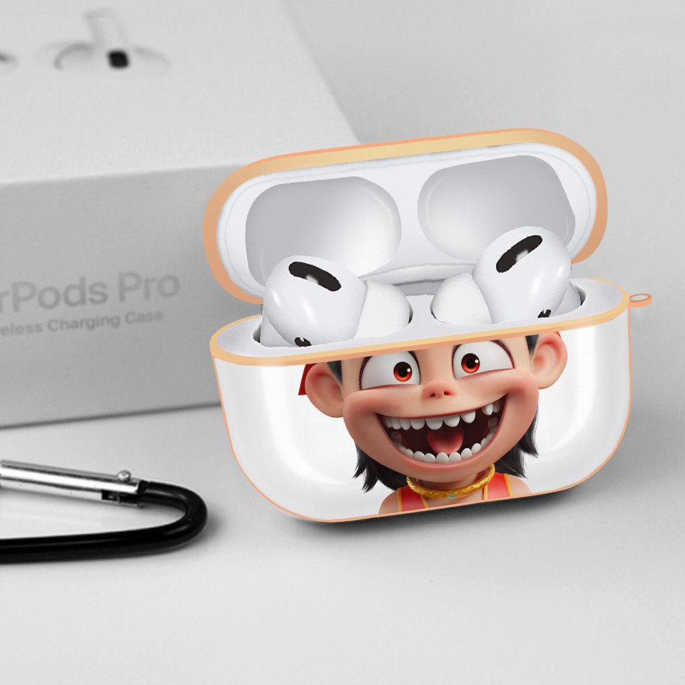 Ne Zha 2 ナタ 魔童の大暴れ 【AirPods Pro用】ハードシェル保護ケース｜耐衝撃・防指紋・カラビナ付き商品仕様