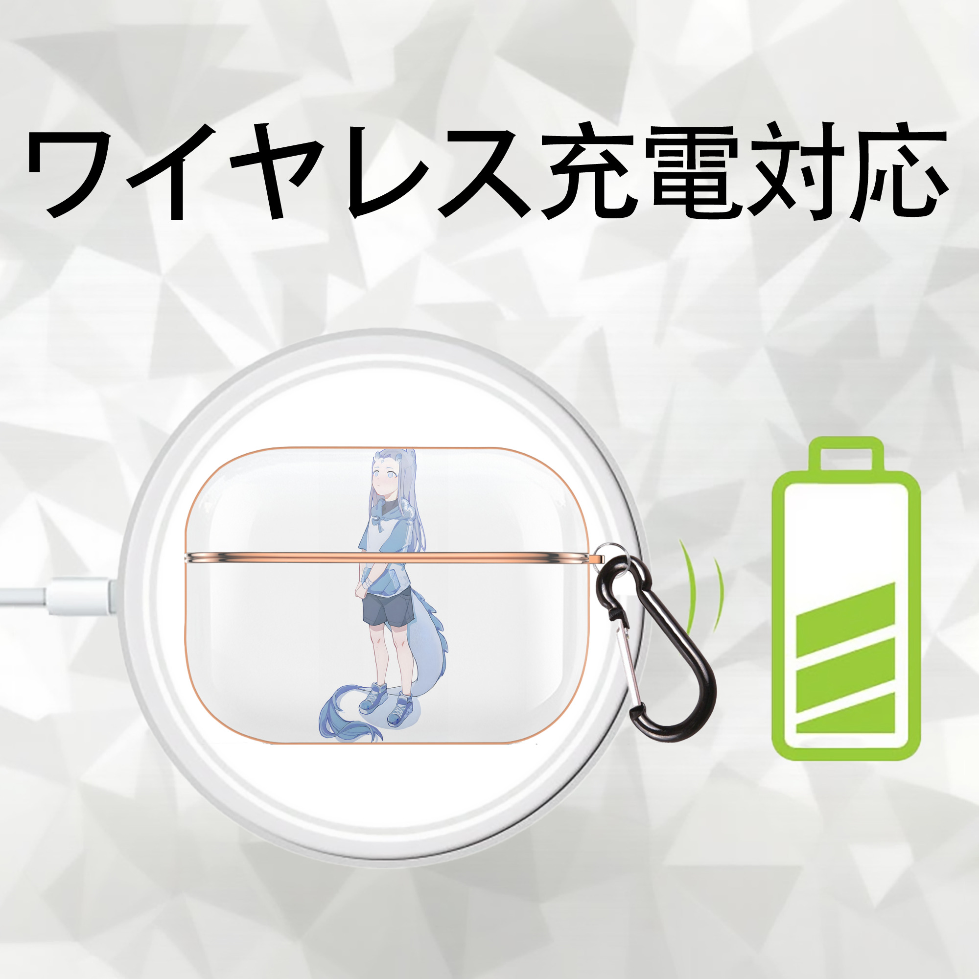 Ne Zha 2 ナタ 魔童の大暴れ 【AirPods Pro用】ハードシェル保護ケース｜耐衝撃・防指紋・カラビナ付き商品仕様