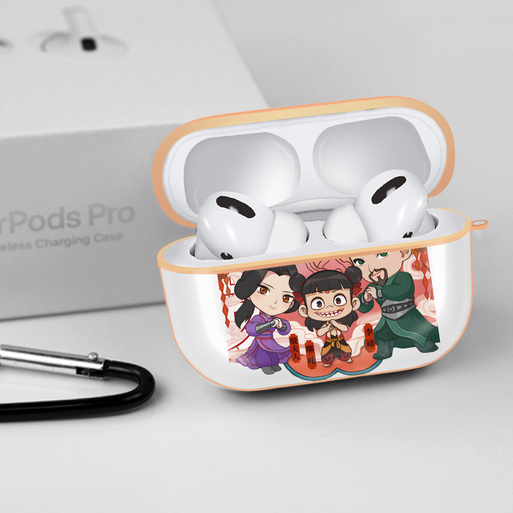 Ne Zha 2 ナタ 魔童の大暴れ 【AirPods Pro用】ハードシェル保護ケース｜耐衝撃・防指紋・カラビナ付き商品仕様
