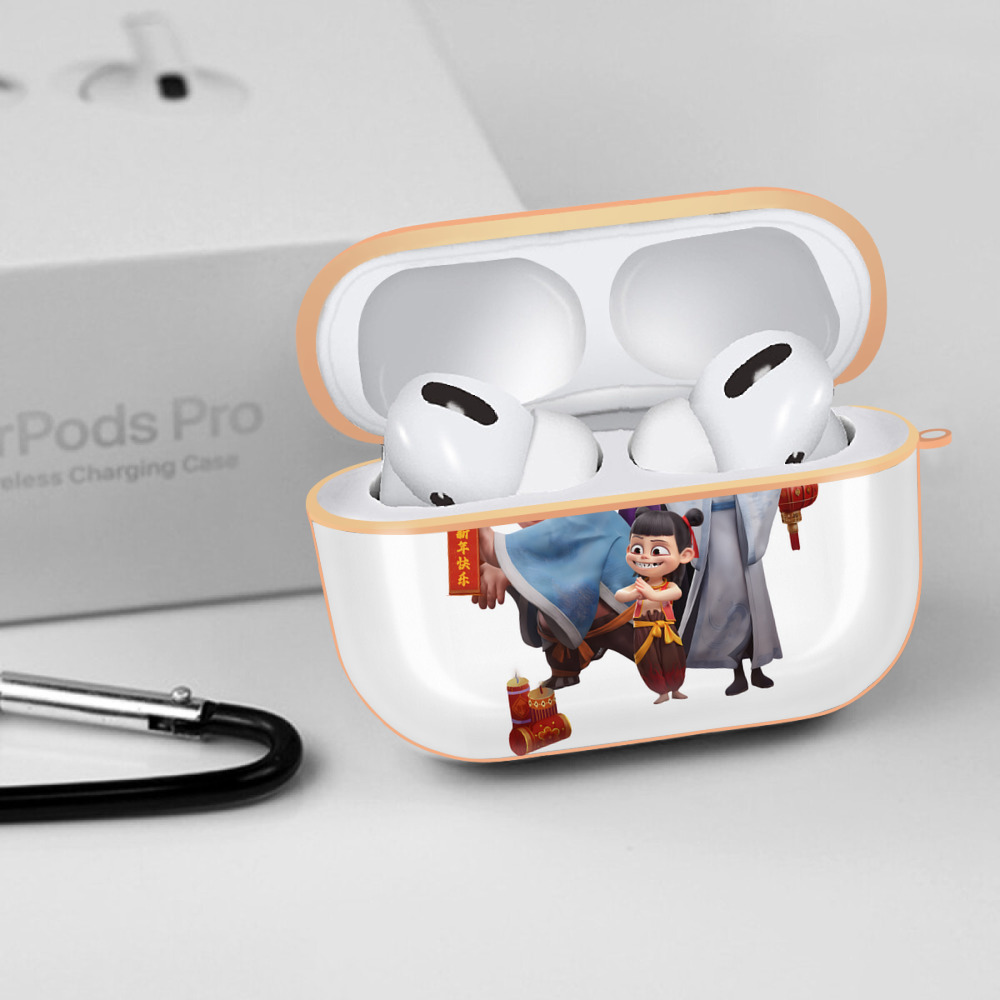 Ne Zha 2 ナタ 魔童の大暴れ 【AirPods Pro用】ハードシェル保護ケース｜耐衝撃・防指紋・カラビナ付き商品仕様