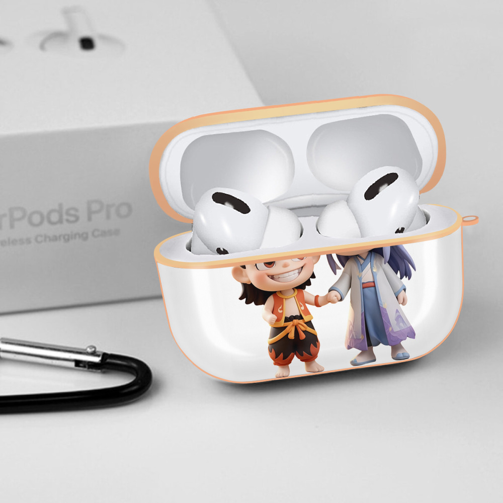 Ne Zha 2 ナタ 魔童の大暴れ 【AirPods Pro用】ハードシェル保護ケース｜耐衝撃・防指紋・カラビナ付き商品仕様