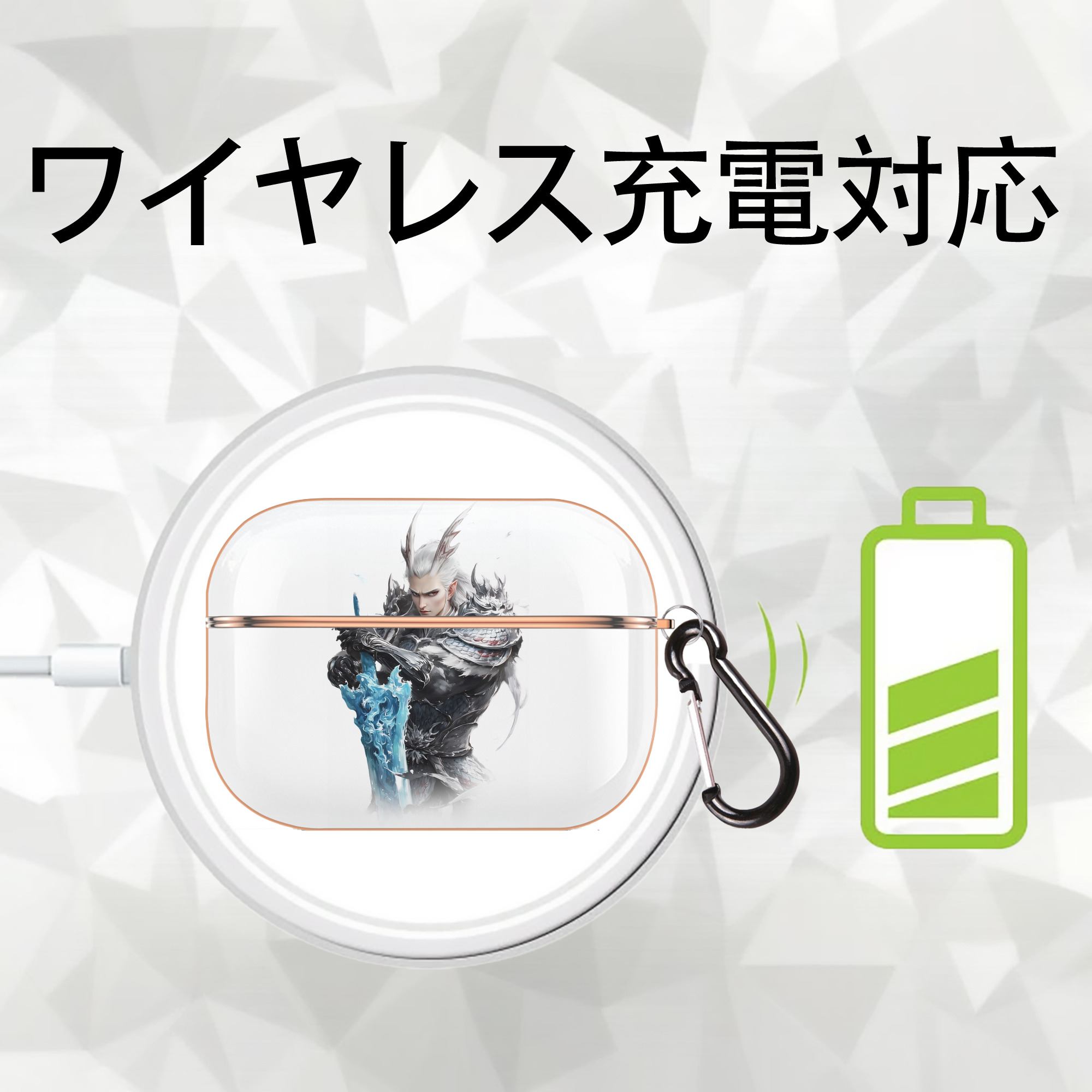 Ne Zha 2 ナタ 魔童の大暴れ 【AirPods Pro用】ハードシェル保護ケース｜耐衝撃・防指紋・カラビナ付き商品仕様