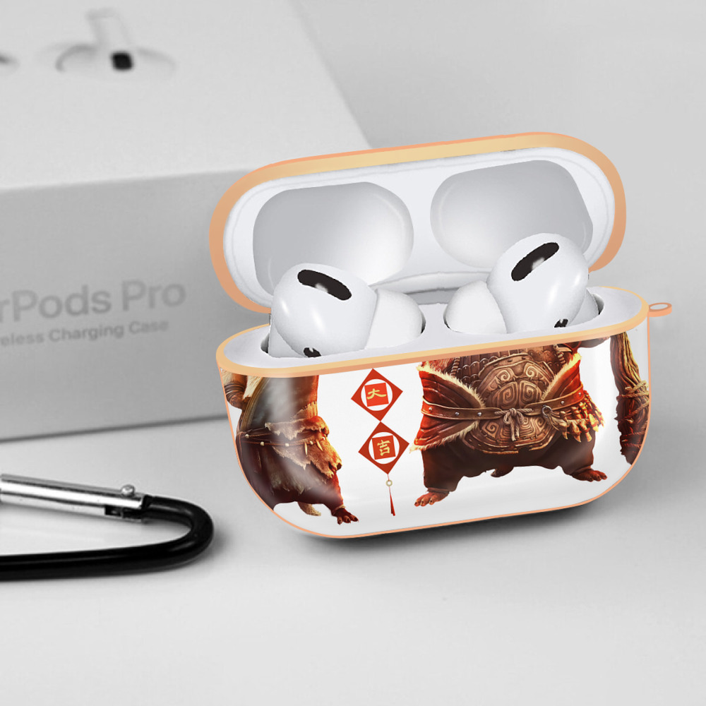 Ne Zha 2 ナタ 魔童の大暴れ 【AirPods Pro用】ハードシェル保護ケース｜耐衝撃・防指紋・カラビナ付き商品仕様