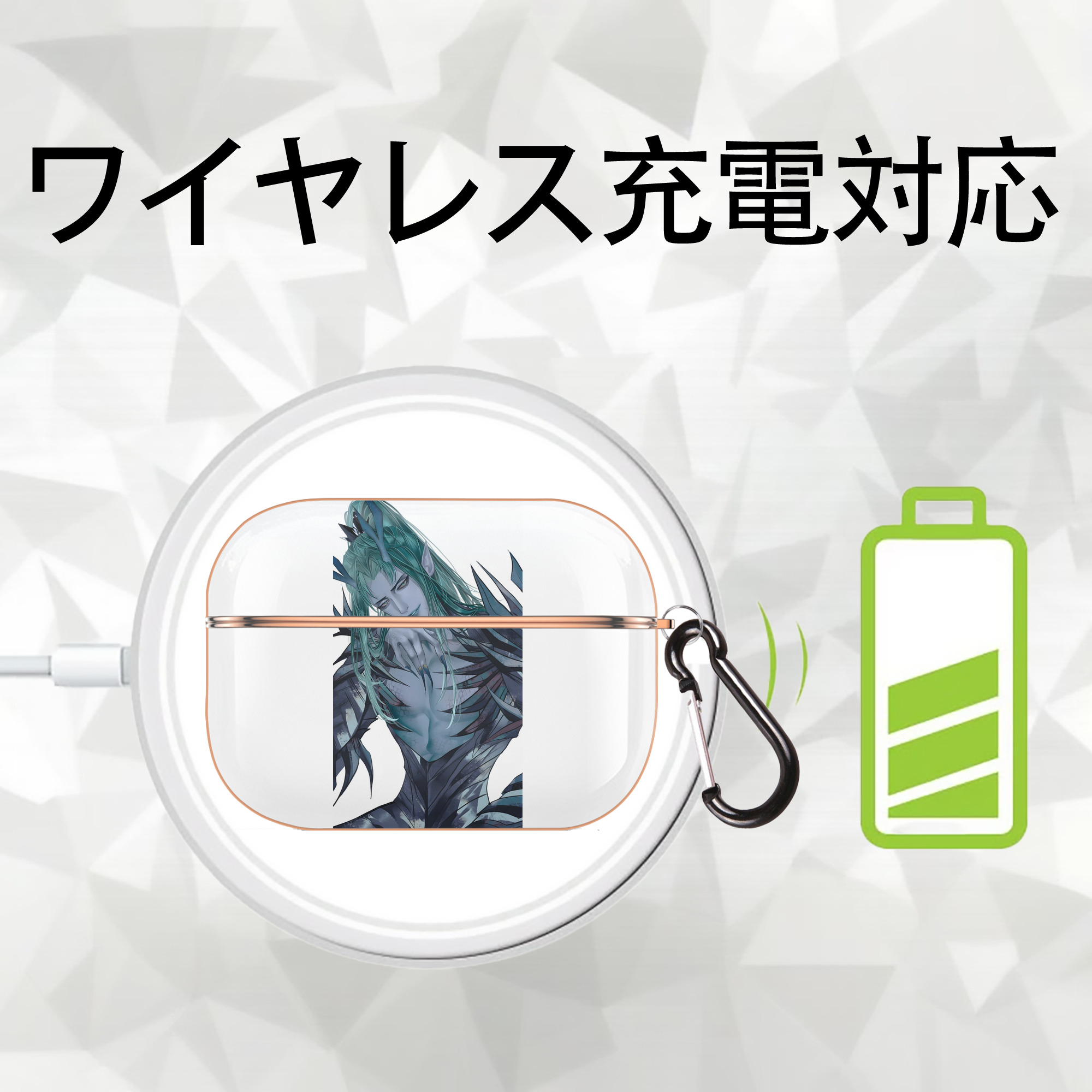 Ne Zha 2 ナタ 魔童の大暴れ 【AirPods Pro用】ハードシェル保護ケース｜耐衝撃・防指紋・カラビナ付き商品仕様